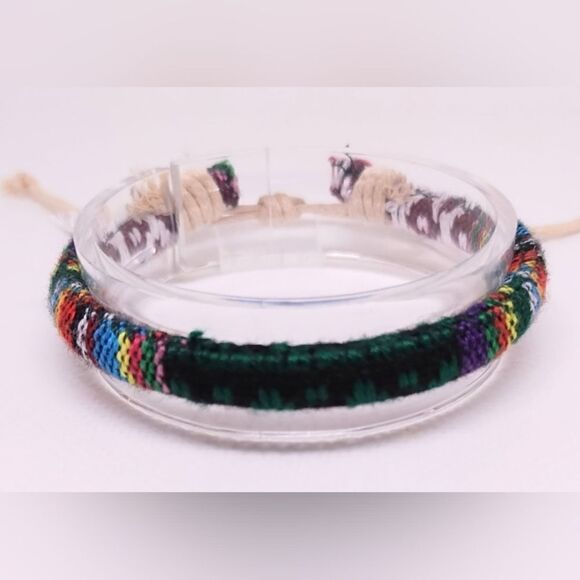 Men's bracelet striped Bohemian surfer new e36 - Picture 1 of 1